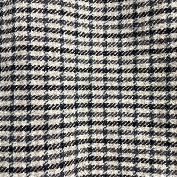 Aritzia Wilfred Wool Cashmere Blend Houndstooth Mini Skirt Sz 8 - Picture 8 of 14